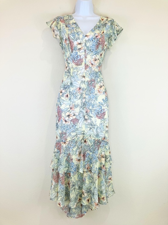 Tommy Hilfiger Dresses & Skirts - Tommy Hilfiger Chiffon Flutter-Sleeve Midi Dress